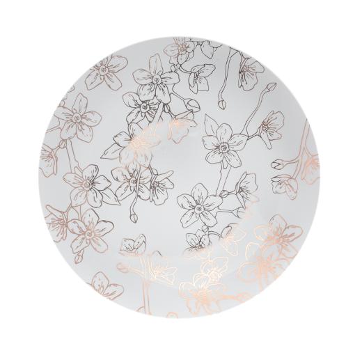 8" Blossom Design Plastic Plates - 10 ct.