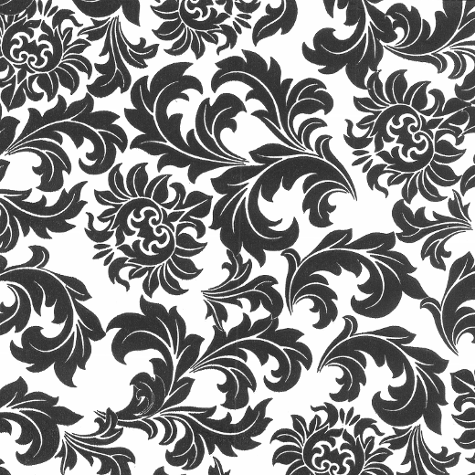 Classic Black Printed Paper Napkins (20)