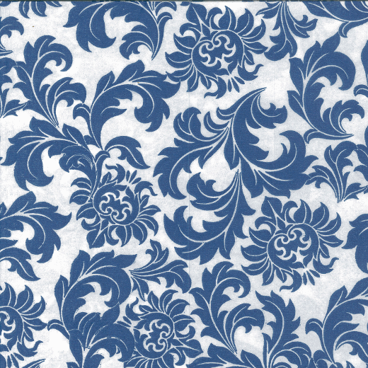 Classic Navy Printed Paper Napkins (20)